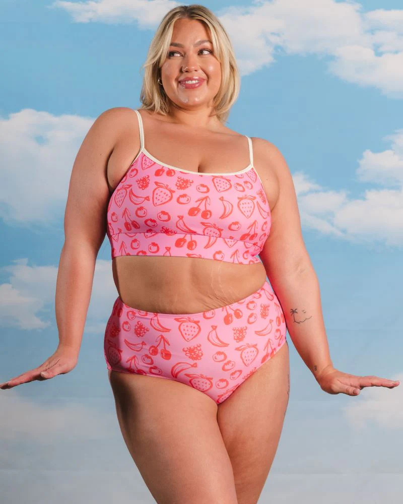 Fruity Doodles Bralette | Lime Ricki