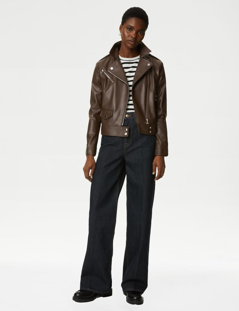 Faux Leather Biker Jacket | Marks & Spencer (UK)