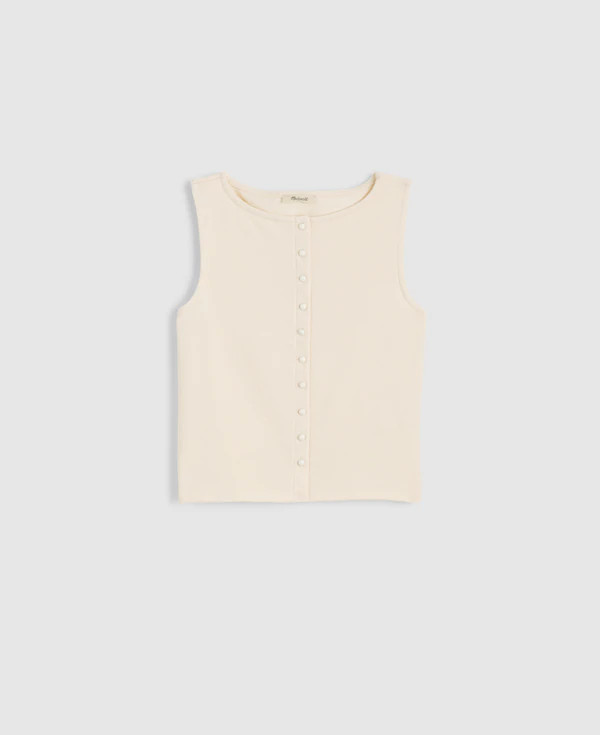 Sleeveless Boatneck Vest Top | Madewell