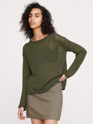 Heirloom Linen Boatneck Sweater | Banana Republic (US)