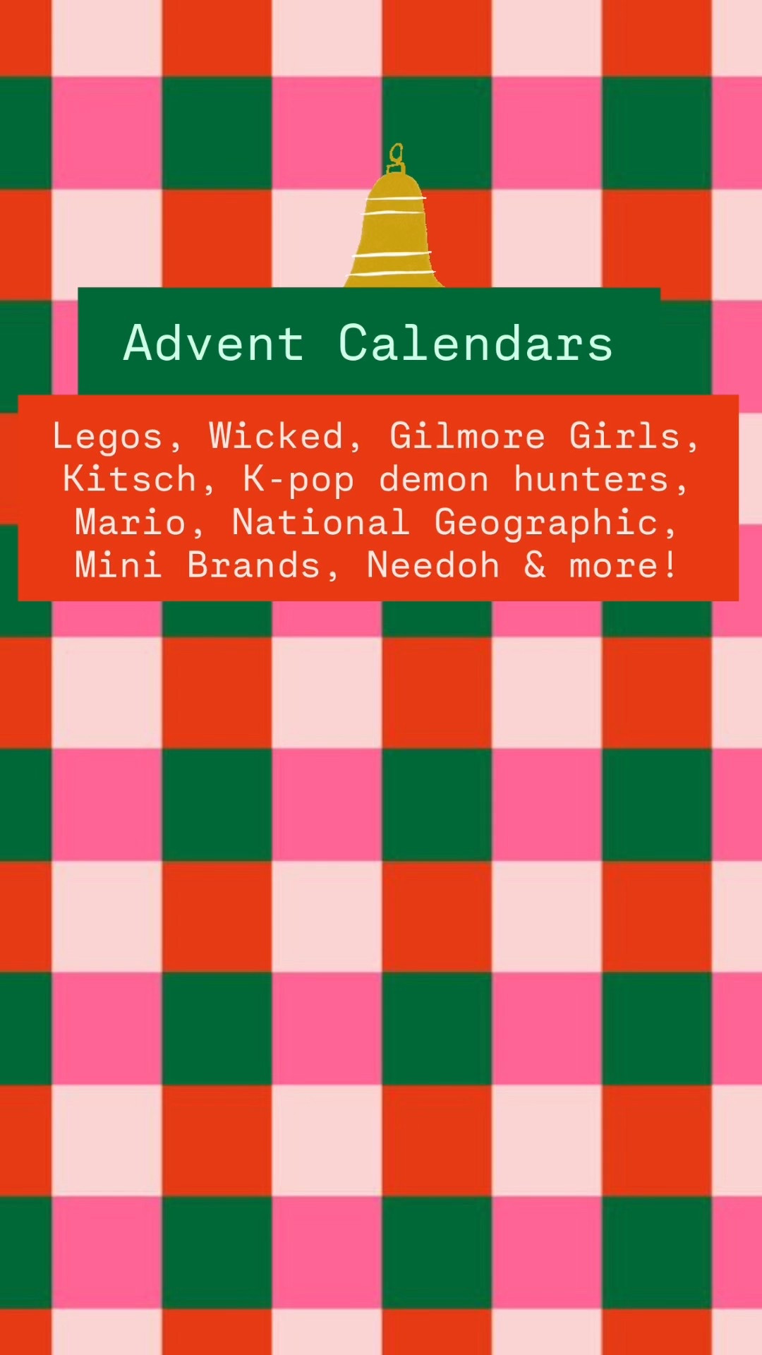 Never too soon to secure the advent calendars!