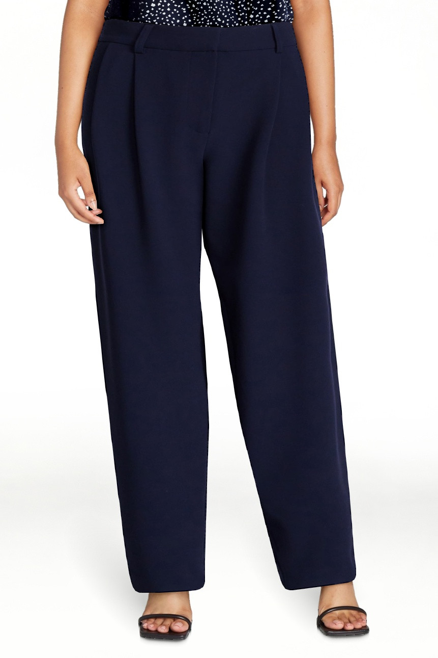 Devil Wears Prada Scoop Collection Women\u2019s and Women's Plus High Rise Pleated Trousers, 30" ... | Walmart (US)