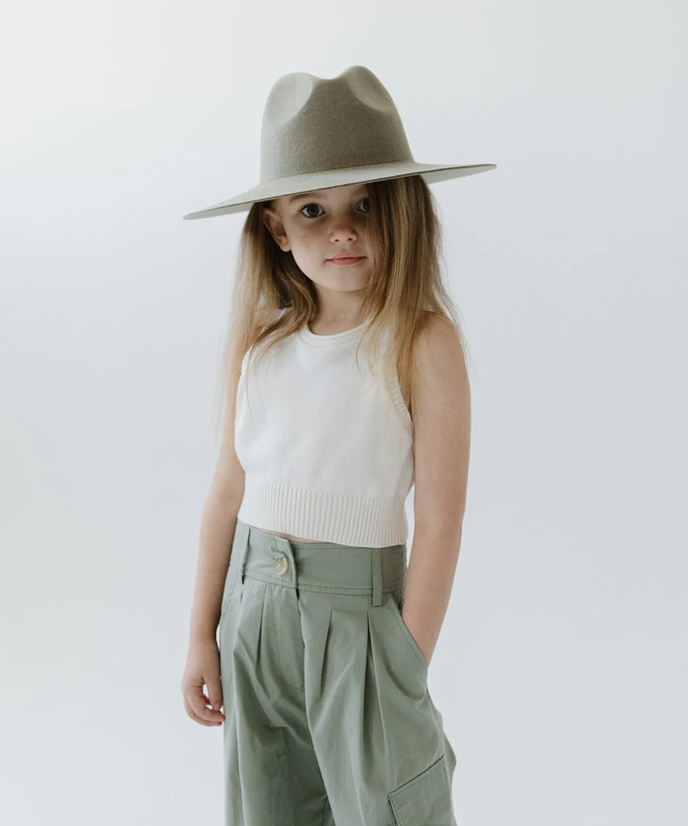 Kids Emma Wide Brim Fedora | Gigi Pip