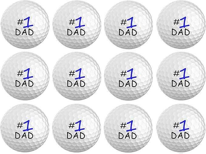 BZANY Number One Dad Father's Day Golf Balls (12 Pack) | Amazon (US)