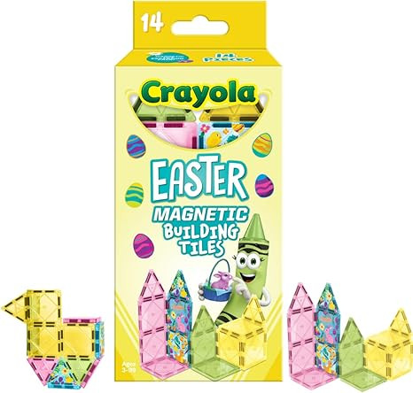 CreateOn Crayola Easter Magentic Tile Set - STEM & Montessori Building & Educational Toys for Kid... | Amazon (US)