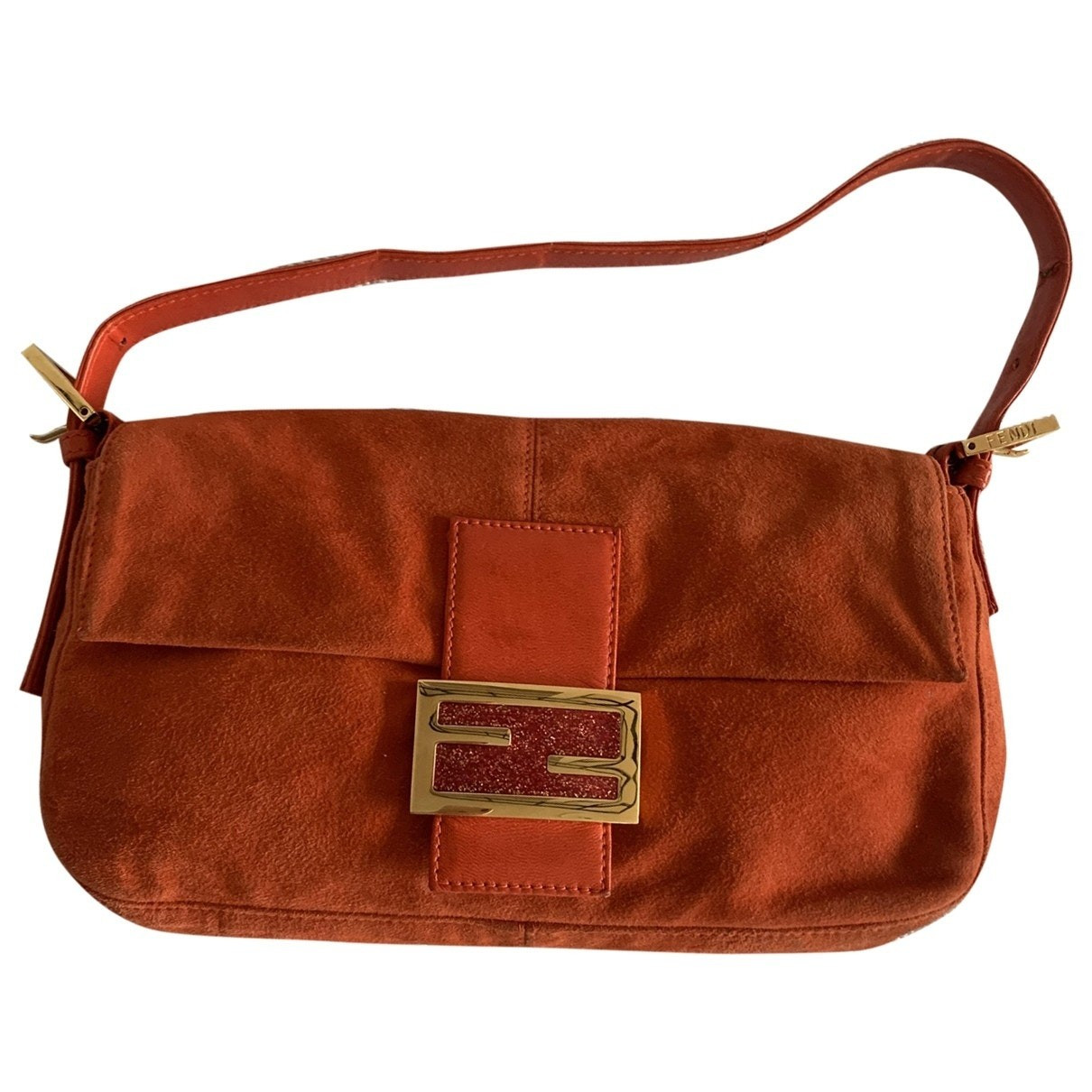 Fendi Baguette Red Suede Handbags | Vestiaire Collective (Global)