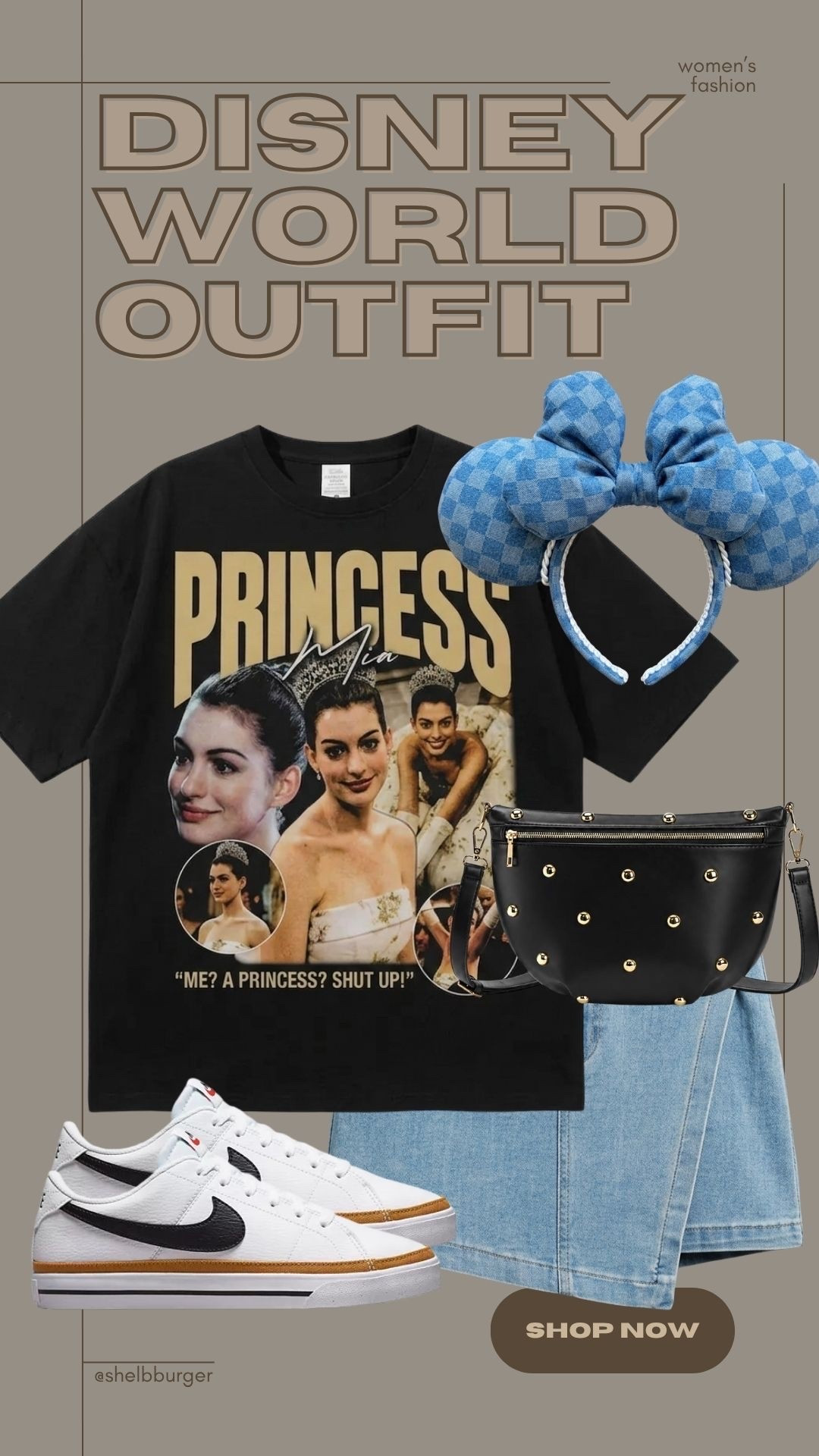 Princess Diaries outfit for Disney World vacation
Millennial Disney outfit 
Mom Disney outfit

#LTKTravel #LTKSaleAlert #LTKmomlife