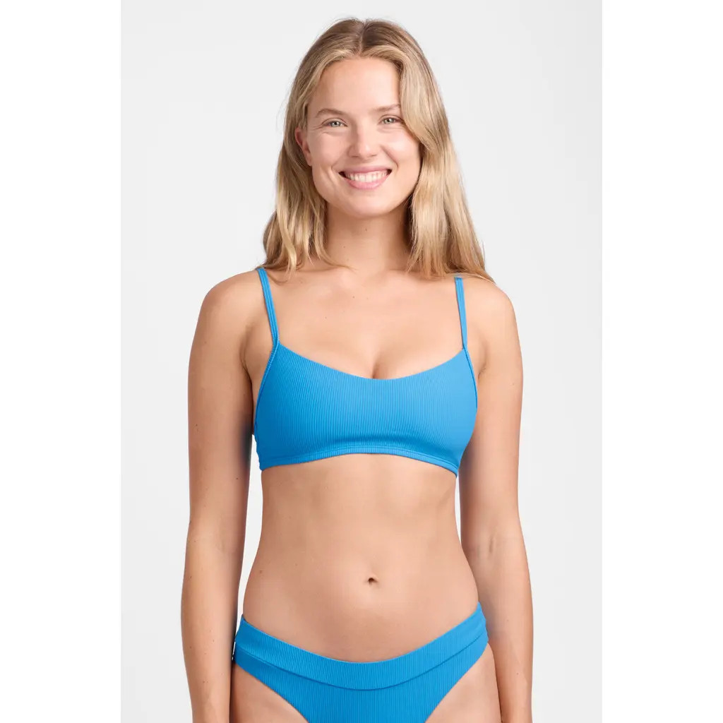 JOLYN Eryn Bikini Top in Waterfalls Ribbed at Nordstrom, Size X-Small | Nordstrom
