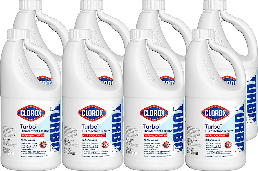 Turbo Disinfectant Cleaner for Sprayer Devices, Bleach-Free, Kills Cold and Flu Viruses and COVID... | Amazon (US)