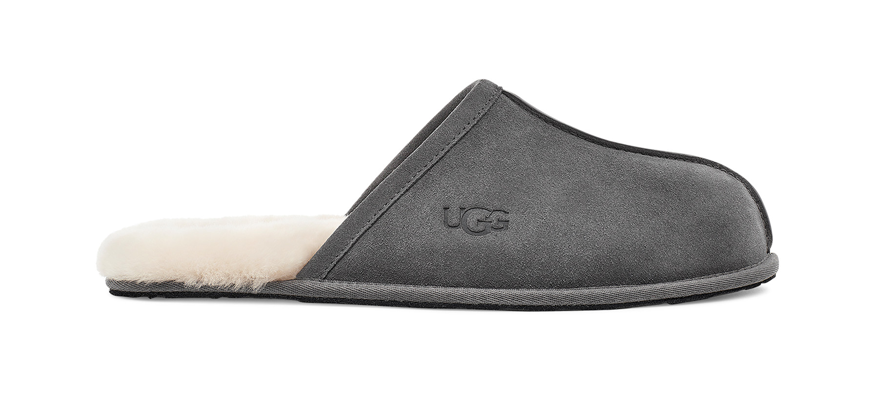 UGG Men's Scuff Sheepskin Backless Slipper in Dark Grey, Size 7 | UGG (US)