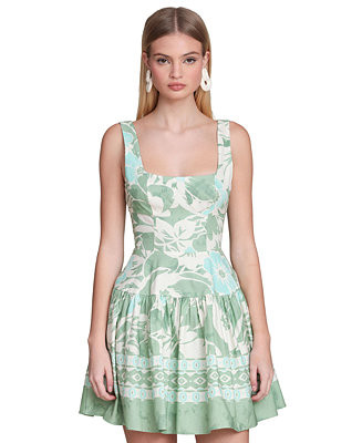 Women's Printed Bustier Mini Dress | Macy's