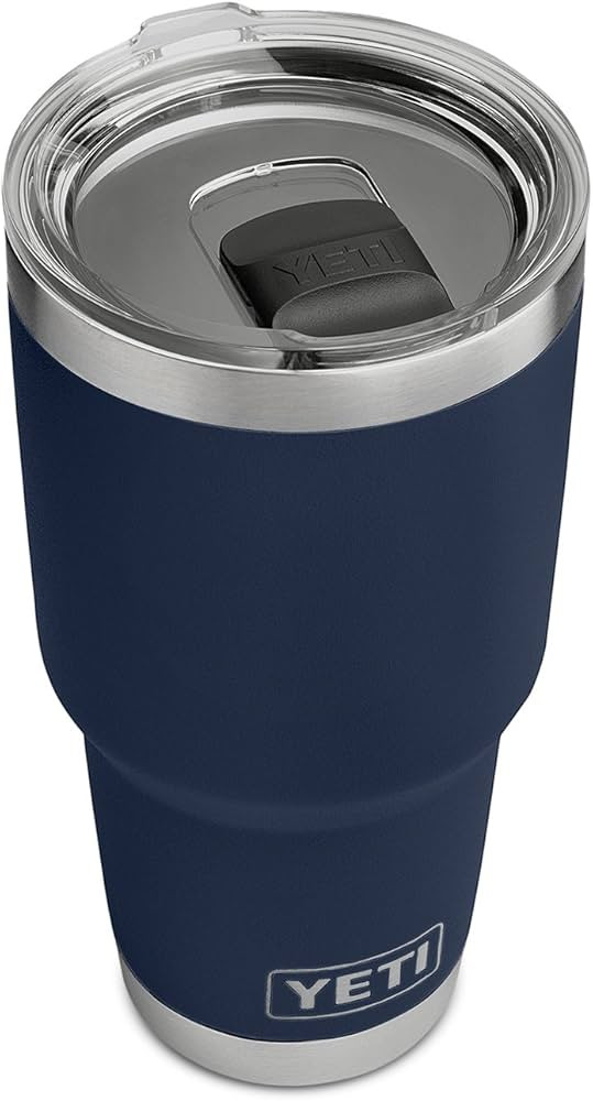 YETI Rambler 30 oz Stainless Steel Vacuum Insulated Tumbler w/MagSlider Lid, Navy | Amazon (US)