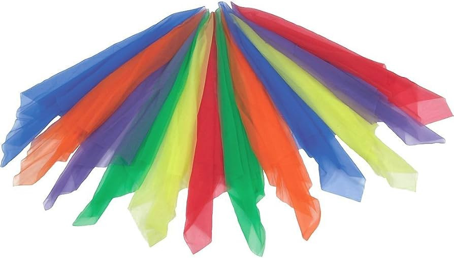 Rhythm Band Large Multi-Color Rhythm Scarves (Pack of 12) | Amazon (US)