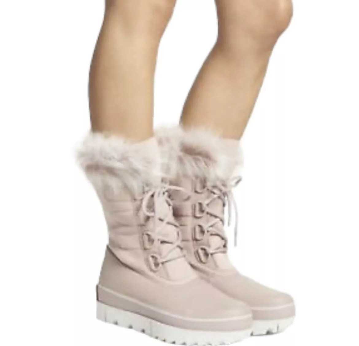 Sorel Boots Joan Of Arctic Next Faux Fur Waterproof Mauve Pink Womens Size 10  | eBay | eBay US