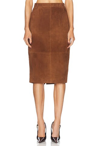 Marcella Suede Skirt | FWRD 