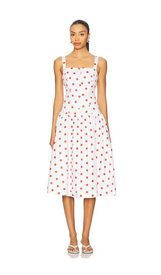 Red Dot Midi Dress | Revolve Clothing (Global)