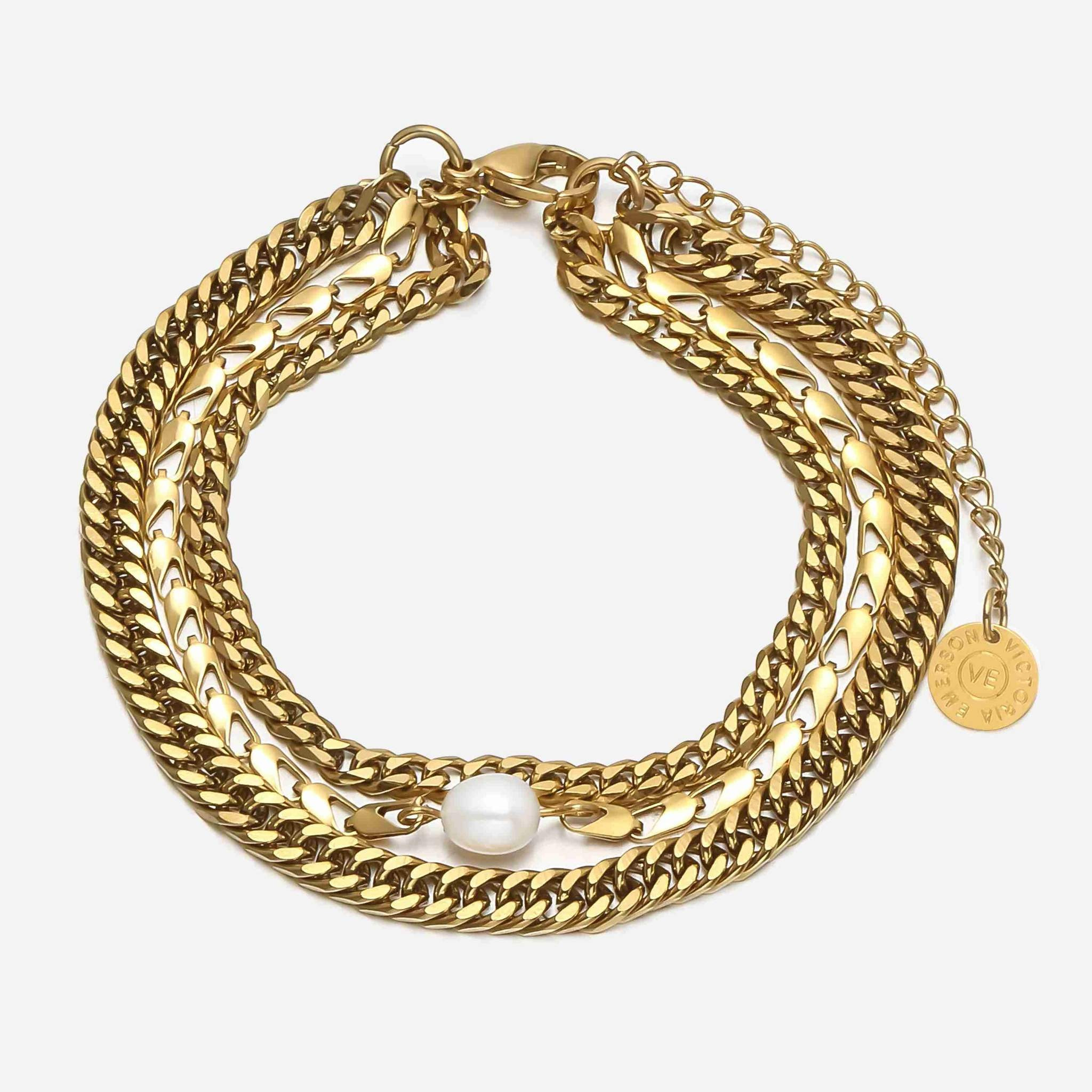 Josephine Chunky Layered Bracelet | Victoria Emerson