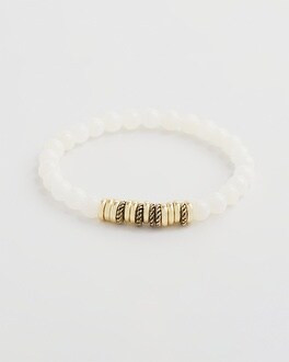 White Jade Hero Strech Bracelet | Chico's
