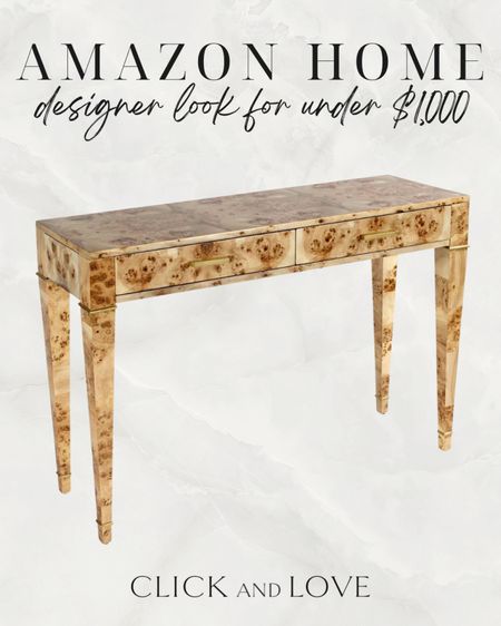 I love a good Burl wood accent 🖤 this look for less console is actually under $650 today! Grab yours before the price goes back up  

Console table, Burl wood console, Burl wood furniture, console, entryway, home office, dining room, bedroom, living room, modern home decor, traditional home decor, Interior design, look for less, designer inspired, Amazon, Amazon home, Amazon must haves, Amazon finds, Amazon home decor, Amazon furniture #amazon #amazonhome

#LTKstyletip #LTKhome #LTKunder100