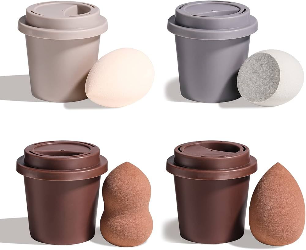 BS-MALL Makeup Sponge Set, Foundation Blending Beauty Sponge, Flawless for Liquid, Cream, and Pow... | Amazon (US)