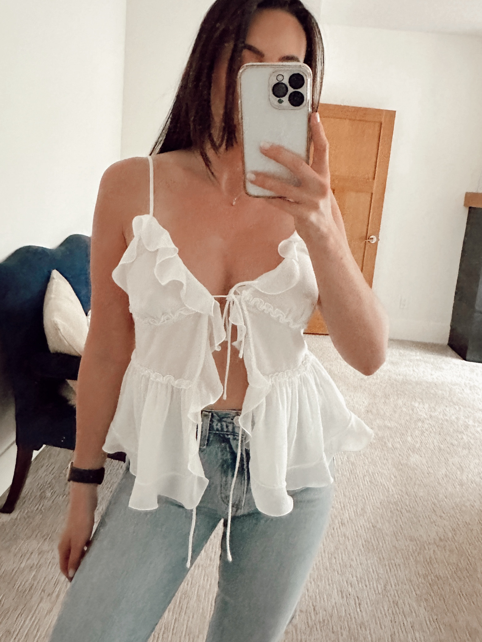 Cami small, agolde jeans tts , denim on denim with a jacket 🦋

#LTKfindsunder100 #LTKsalealert #LTKfindsunder50