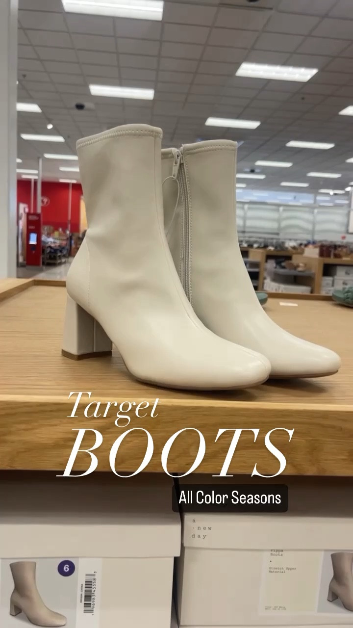 Affordable Boots at 🎯 for all Color Seasons - all under $40!

🌷- Jenna Platform Boots in Off White, Jocelyn Wedge in Camel
☀️- Pippa Rain Boots in Taupe, Crispin Chelsea Boots in Tan
🍂- Jocelyn Wedge in Camel, 
❄️- Pippa Stretch in Off White, Chelsea Rain Boots in Black & Taupe, 

#LTKshoecrush #LTKfindsunder50 #LTKstyletip