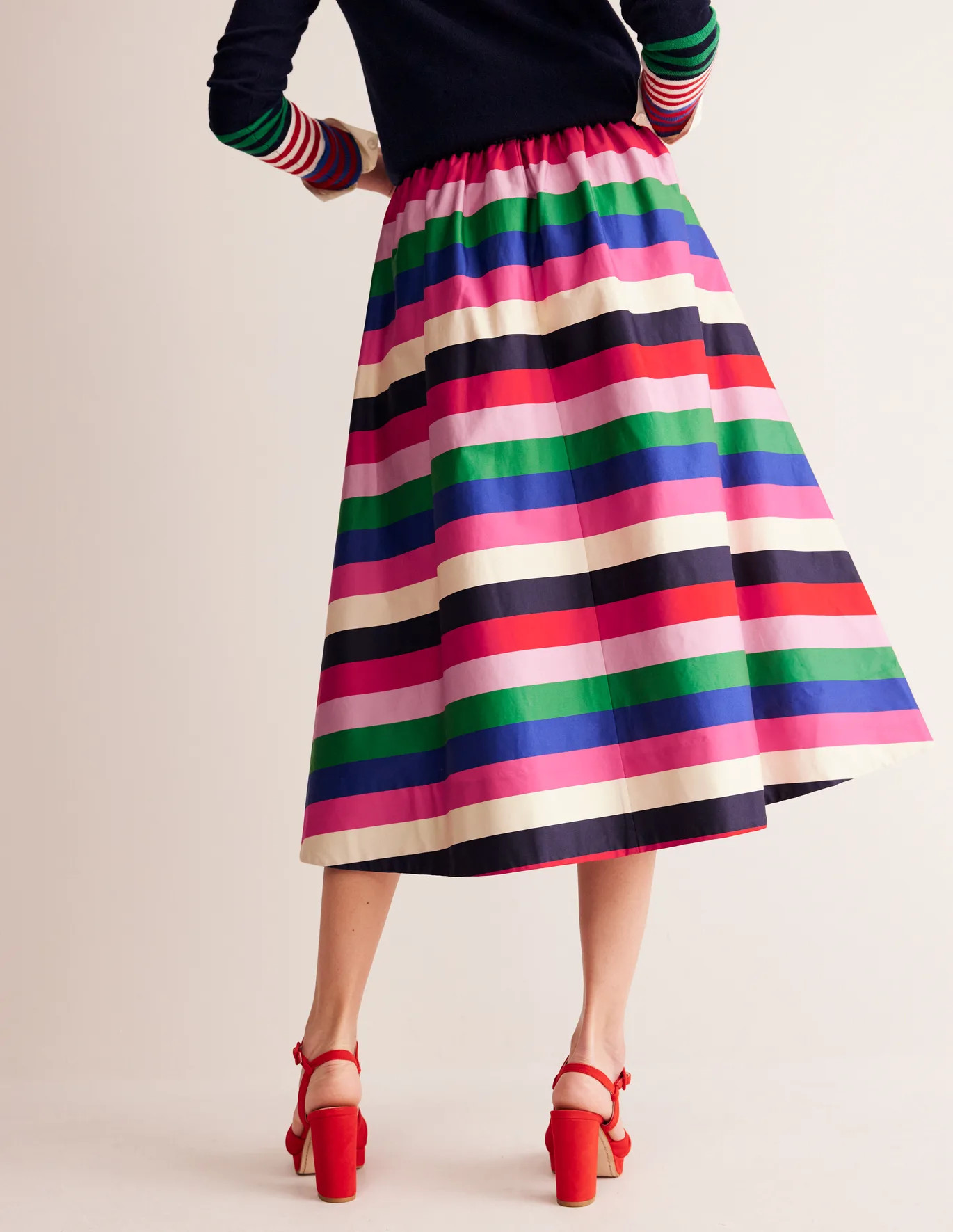 Isabella Cotton Sateen Skirt | Boden (US)