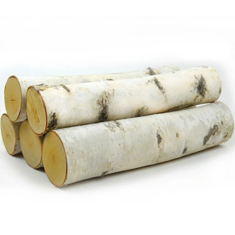 Large Fireplace White Birch Logs (5 logs) 18in long x 3-5in diameter | Walmart (US)