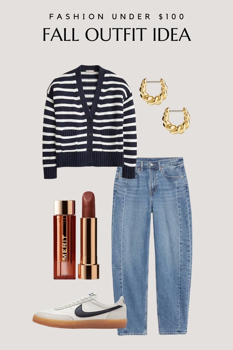 Fall Outfit Idea
Affordable fall outfit idea for running errands, doing school drop off, or working from home. Fall outfit, affordable fall clothes, cardigan, jeans, Nike, gold earrings  

#LTKFindsUnder50 #LTKSaleAlert #LTKFindsUnder100