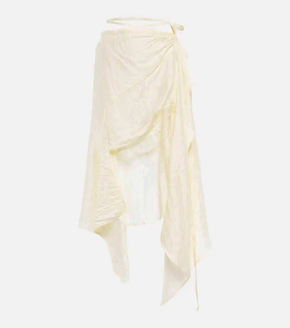 Asymmetric silk-blend wrap skirt | Mytheresa (UK)