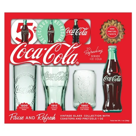 Coca Cola Vintage Glass Collection | Walmart (US)