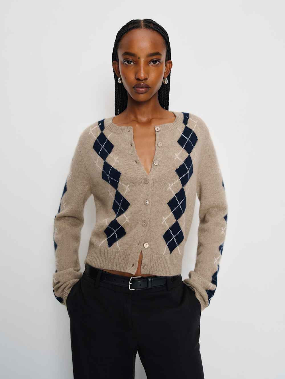 Clara Cashmere Crew Cardigan | Reformation (Global)