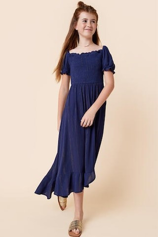 franki Smocked Maxi Dress for Girls - francesca's | Francesca's