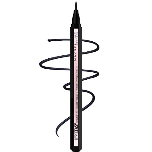 Maybelline Hyper Easy Liquid Pen No-Skip Eyeliner, Satin Finish, Waterproof Formula, Pitch Black, 0.018 Fl Oz | Amazon (US)