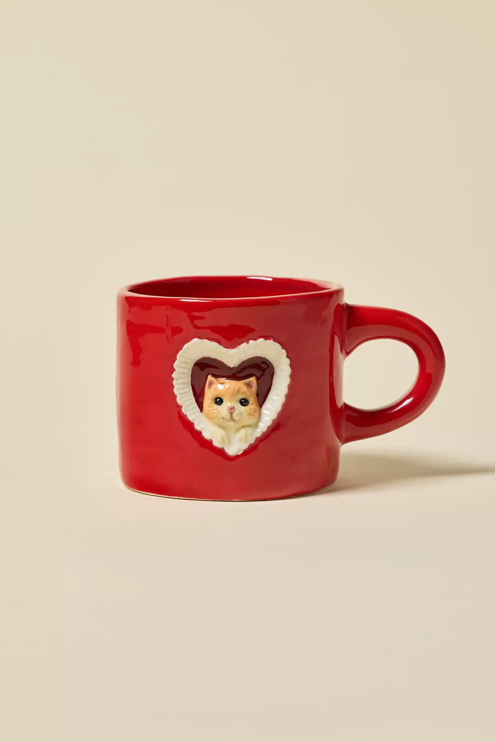 Kitty Cat Ceramic Peekaboo Mug | Urban Outfitters (US and RoW)