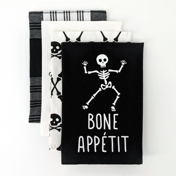 4ct Dish Towel Bone Appetit/Bewitchin' in the Kitchen - Bullseye's Playground™ | Target