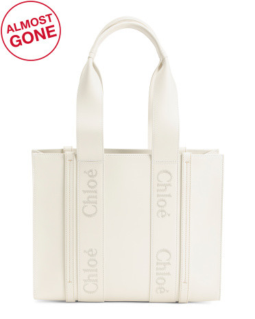 Made In Italy Leather Woody Medium Tote | TJ Maxx