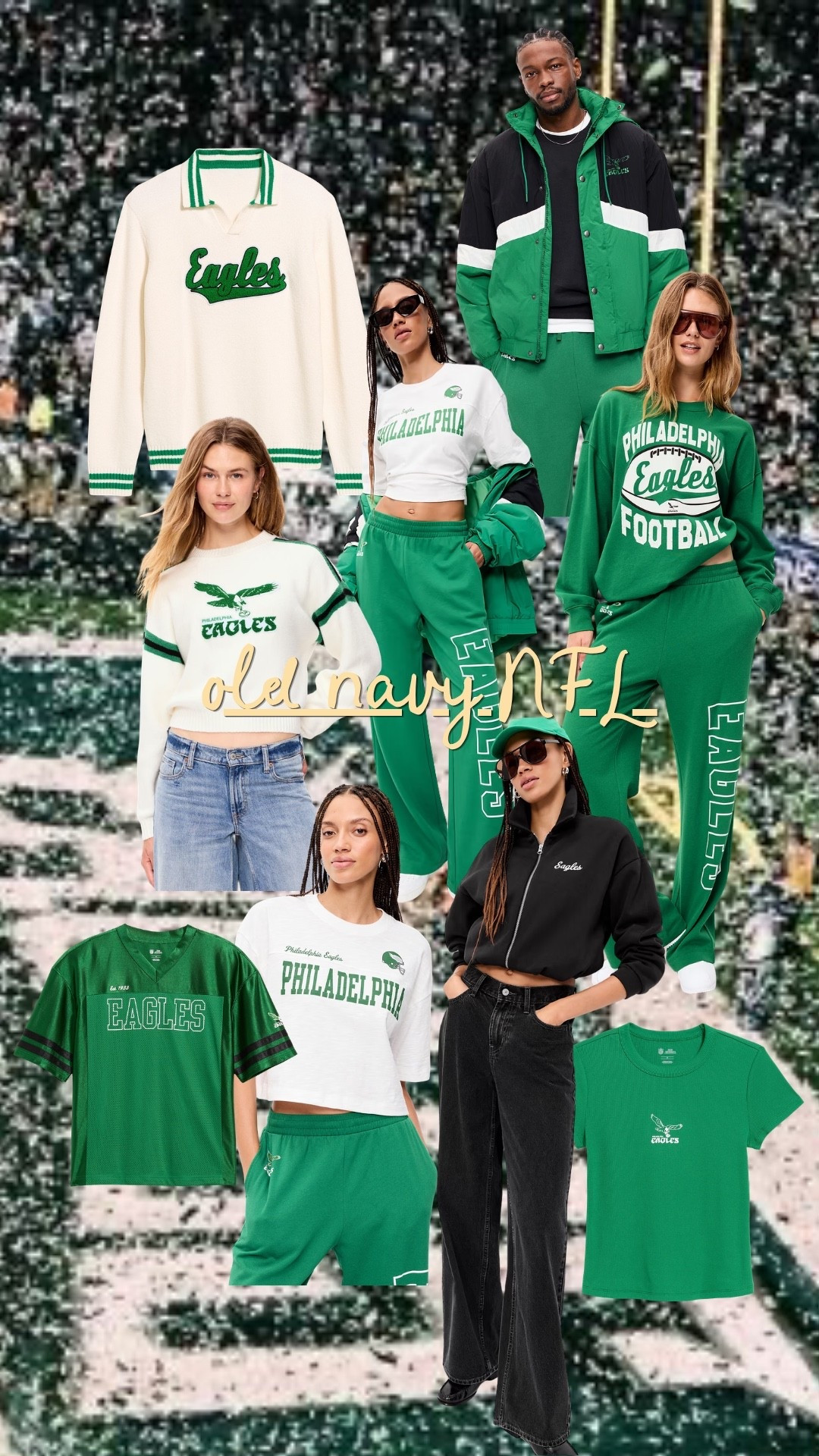Old navy NFL new arrivals!! So many cute Philadelphia Eagles outfits