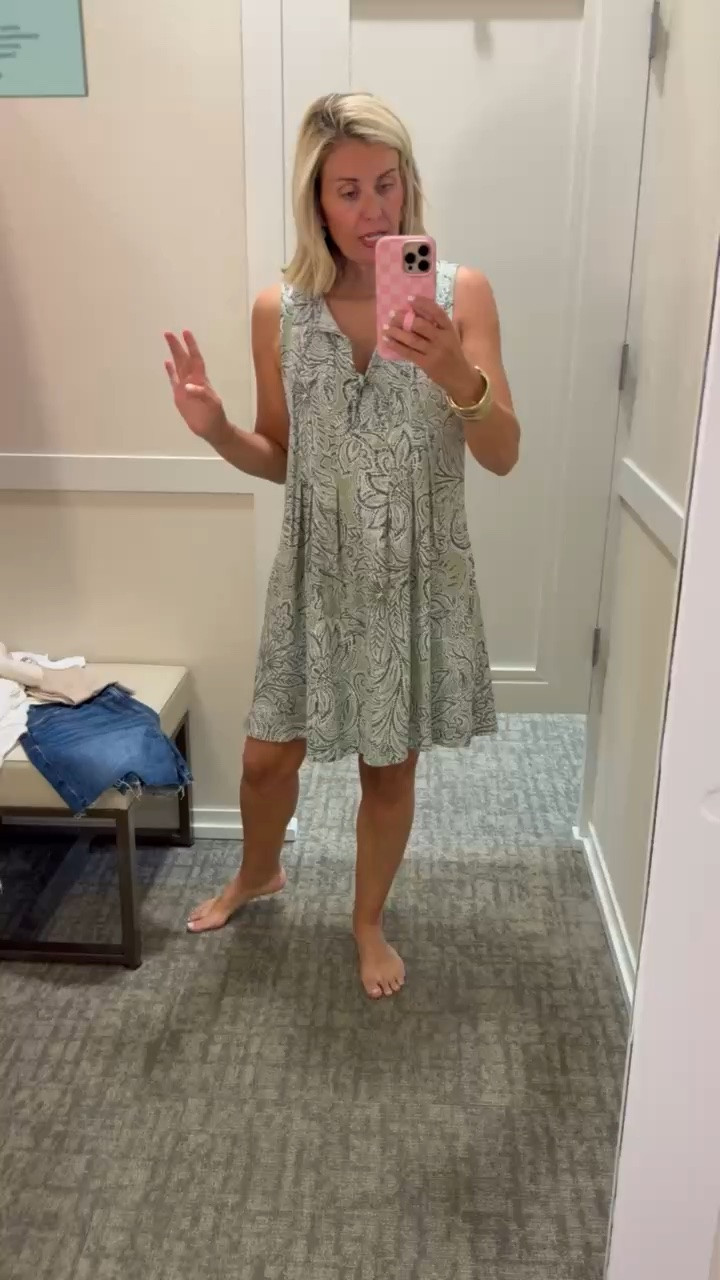 I wish you could reach your hands through and feel this one… it’s knit yall! The movement is so good and comfort level is top notch without giving up details like fabulous print and perfect pleats! I’m in a small. 

#LTKTravel #LTKmomlife #LTKSaleAlert