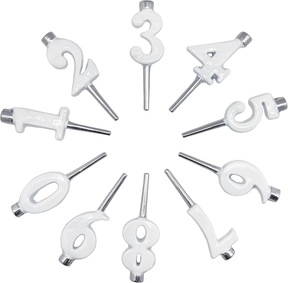 Number Candle Holder Set White by Mariposa(r) - | Amazon (US)