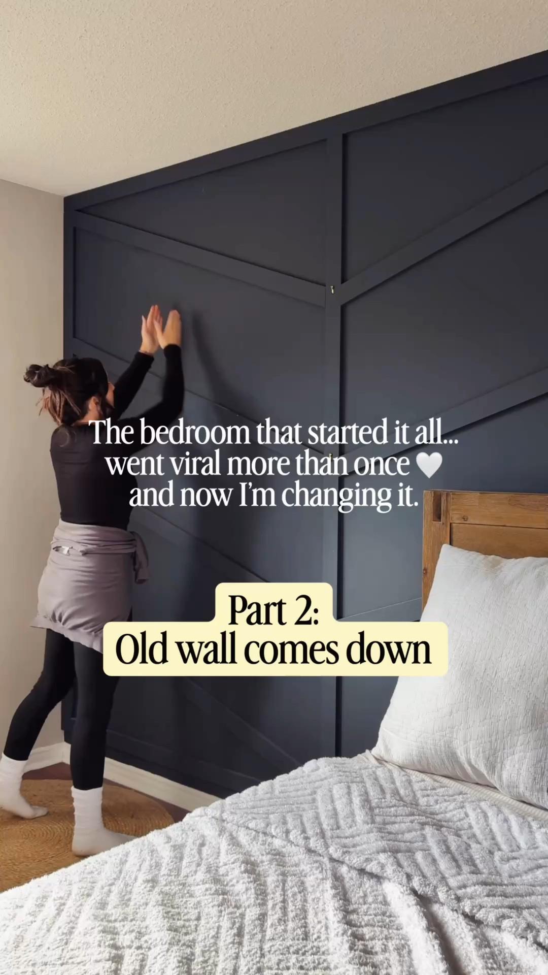 Bedroom wall makeover! For Canadian friends, the wall panels are called: MURdesign Linea Oak Square Decorative Wall Panels 4.75-inch x 96-inch (Pack of 6) (Home depot Canada)

#LTKcanada #LTKstyletip #LTKhome