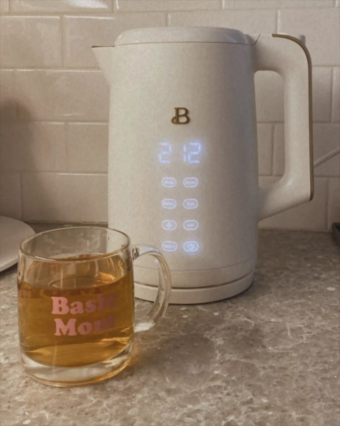 Drew Barrymore Beautiful 1.7L One-Touch Electric Kettle, White