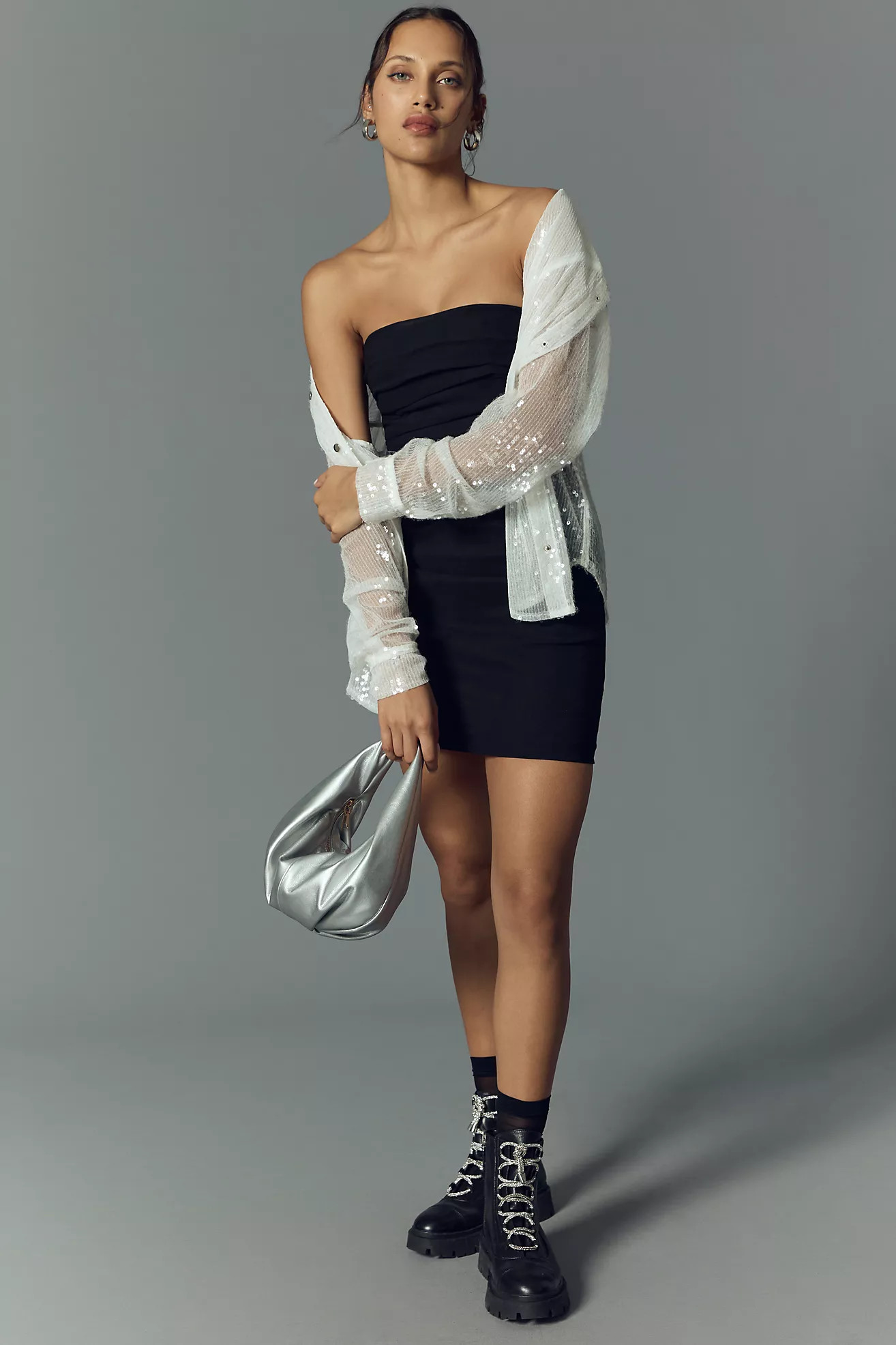By Anthropologie Strapless Slim Mini Dress | Anthropologie (US)
