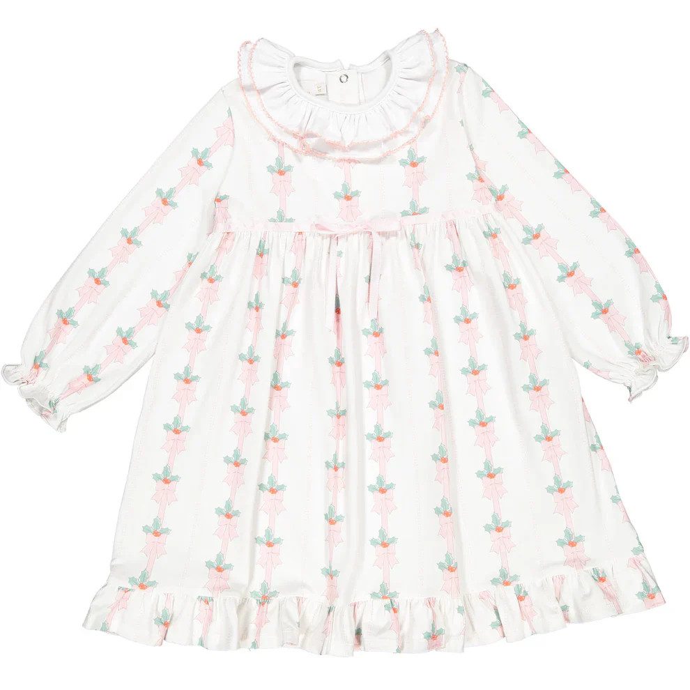 Sal and Pimenta Pink Mistletoe Nightgown | JoJo Mommy