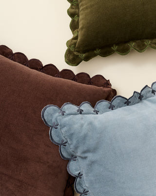 Velvet Scallop Edge Pillow | Magnolia