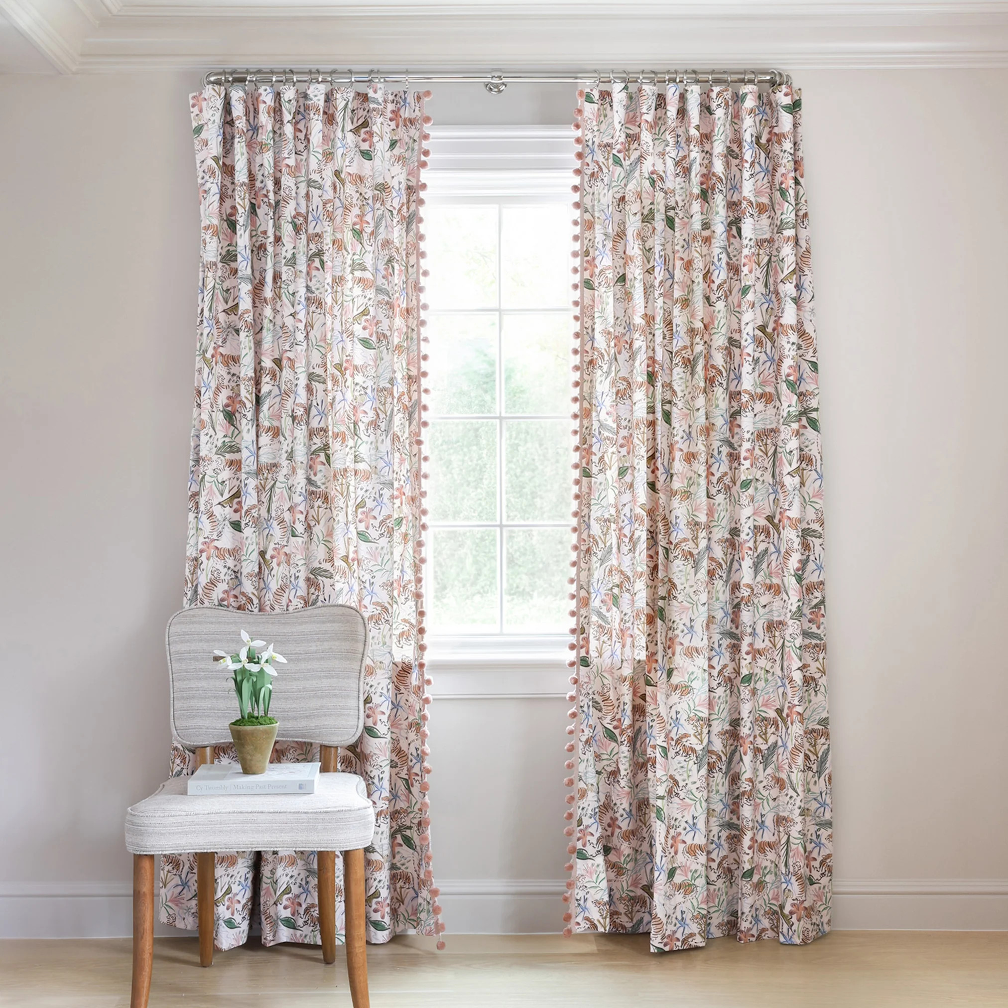 Pepper Home | Pink Tiger Custom Curtains | Pepper