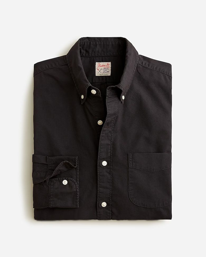 Broken-in garment-dyed organic cotton oxford shirt | J.Crew US