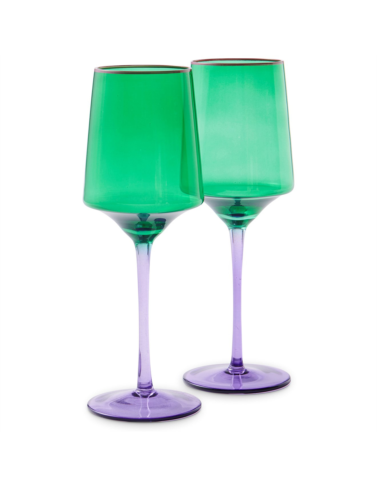 Kip & Co Jaded Vino Glass 2p Set | David Jones | David Jones (Australia & New Zealand)