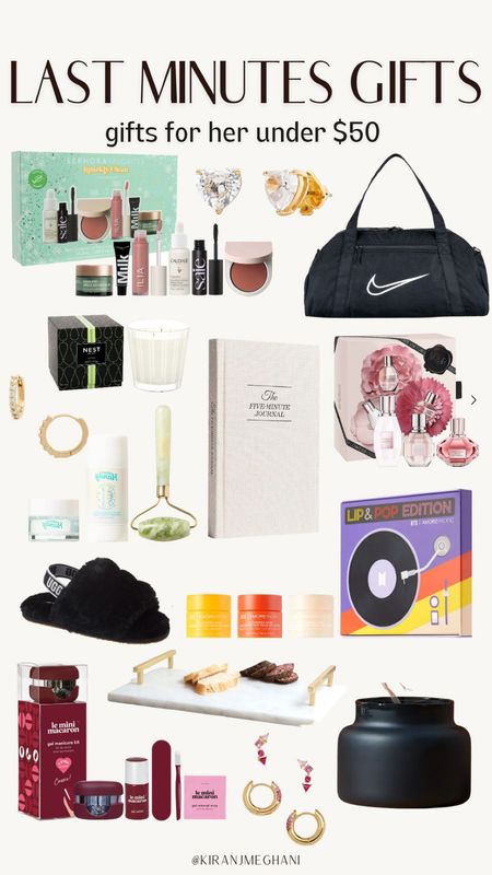 Last minute gifts for her!

#giftsforher #giftideas #slippers #nikebags #beauty #candles #lipcare #perfume #earrings #beautyrollers #shoes #gifts

#LTKHoliday #LTKSeasonal #LTKGiftGuide