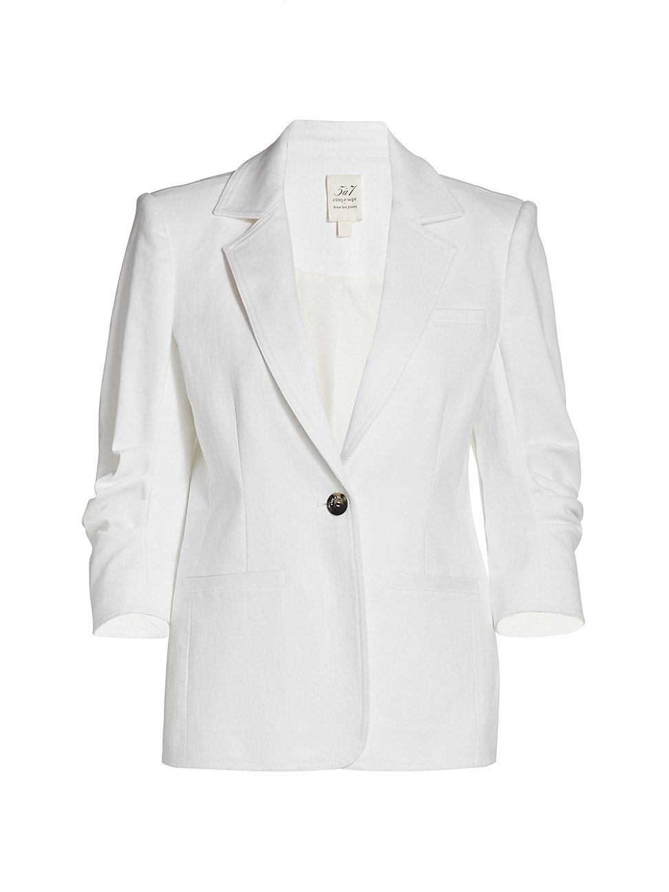 Cinq à Sept Women's Khloe Denim Blazer - White - Size 0 | Saks Fifth Avenue